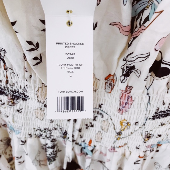 Tory Burch Poetry of Things Midi Dress - Picture 6 of 8